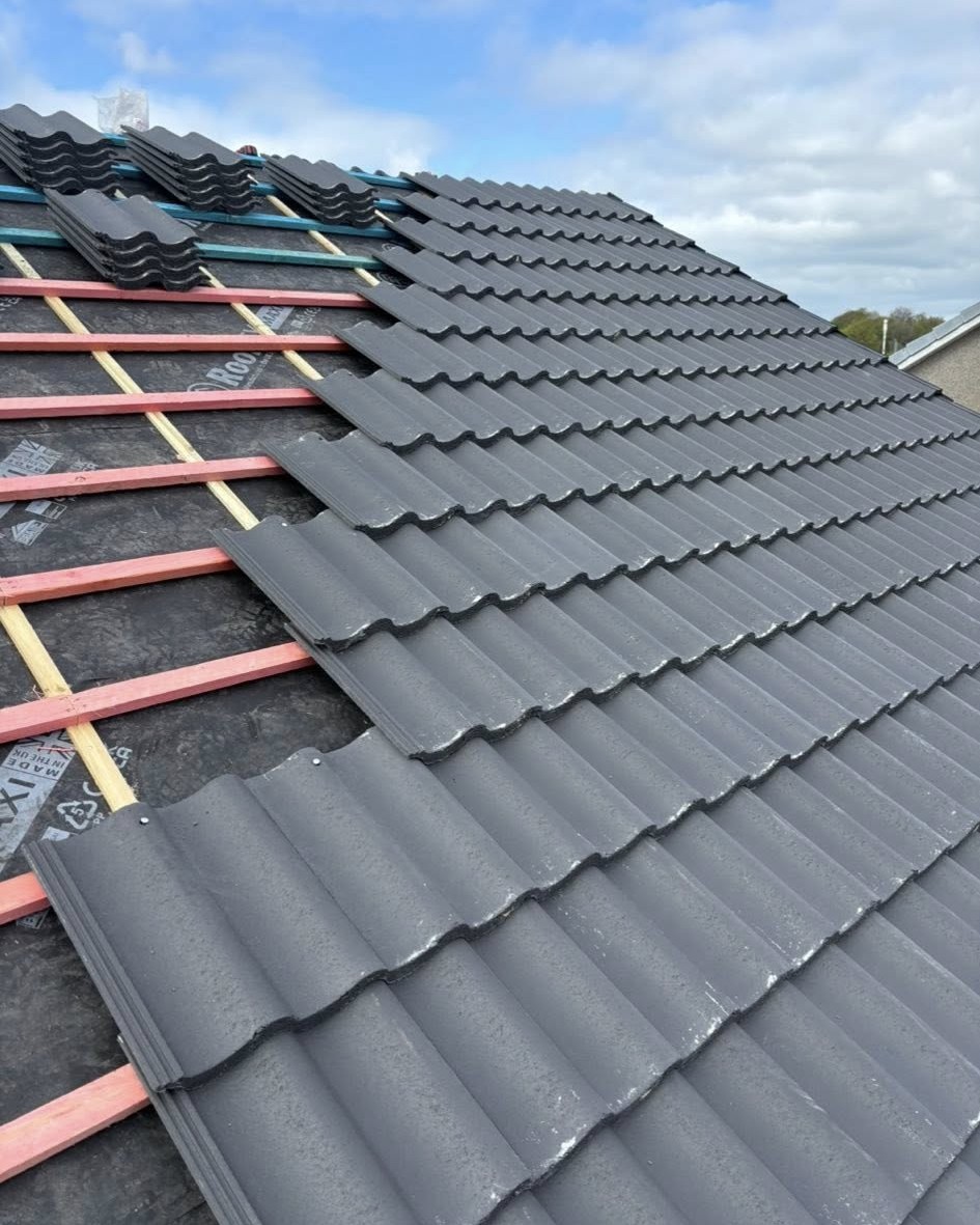 Roofing project in Glasgow